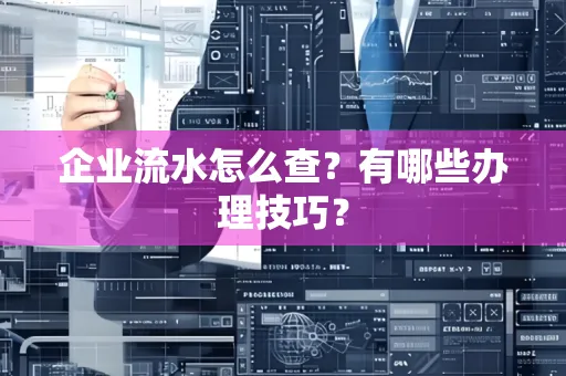 企业流水怎么查？有哪些办理技巧？
